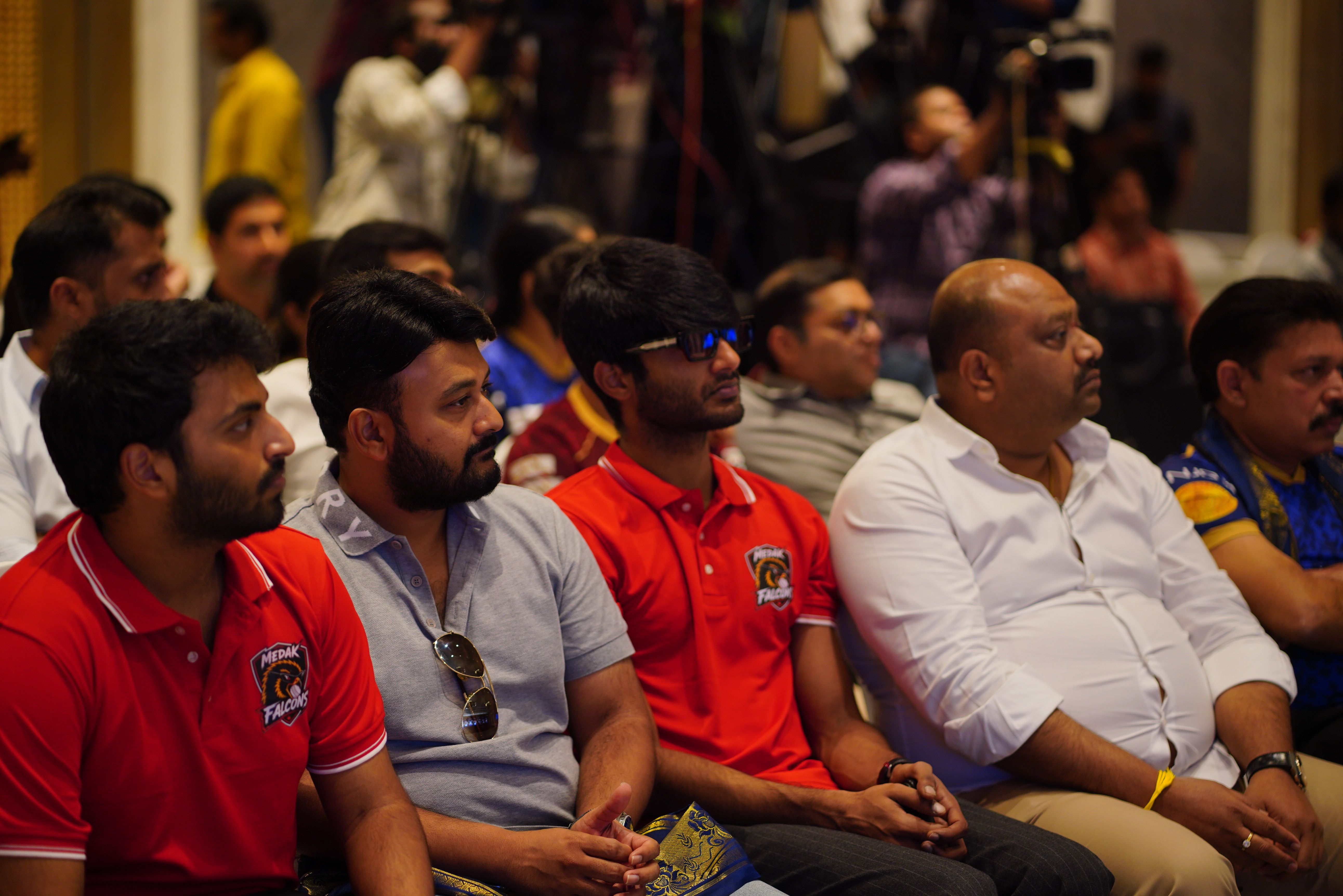 franchise owners and members of the press