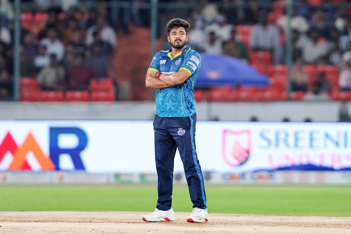 Akhil Rathod of Hyderabad E-Champions celebrates the wicket